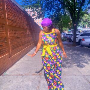 Colorful Floral Ankara Maxi Dress