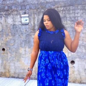 Midnight Bloom Ruffle Maxi